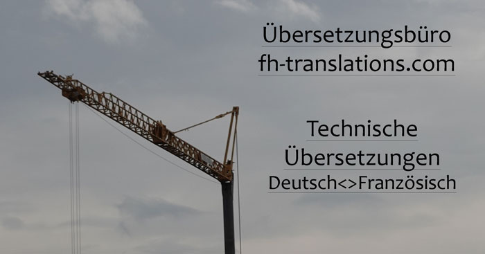 Technische Übersetzung ins Französische