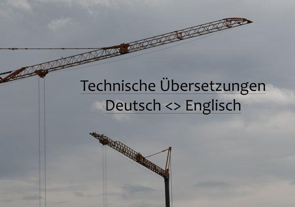 Technische Übersetzung ins Englische